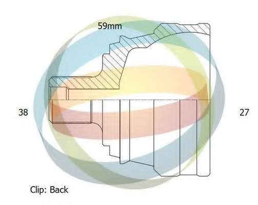 Шарнирный комплект, приводной вал