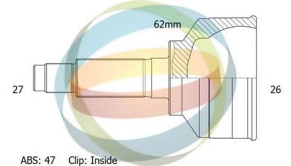 Шарнирный комплект, приводной вал