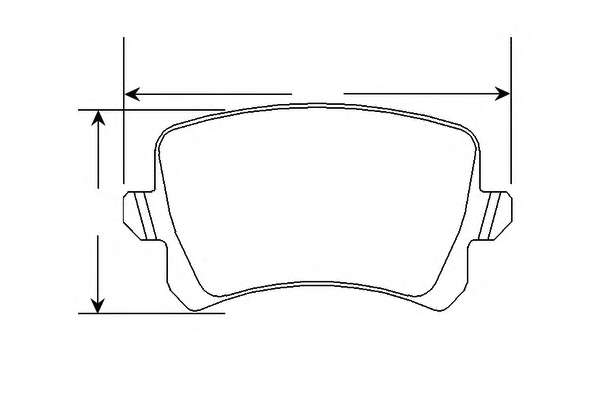Комплект тормозных колодок, дисковый тормоз