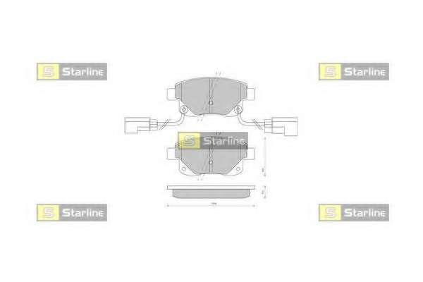 Комплект тормозных колодок, дисковый тормоз