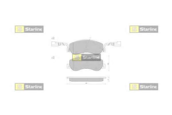 Комплект тормозных колодок, дисковый тормоз