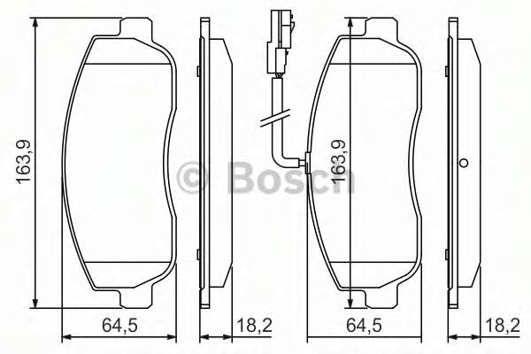 Комплект гальмівних колодок (передніх) Renault Master/Opel Movano 10-