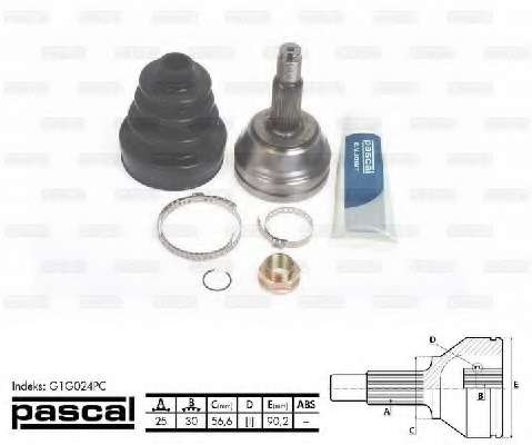 Шарнирный комплект, приводной вал