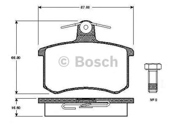Комплект тормозных колодок, дисковый тормоз