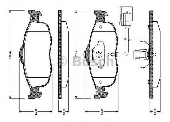 Комплект тормозных колодок, дисковый тормоз