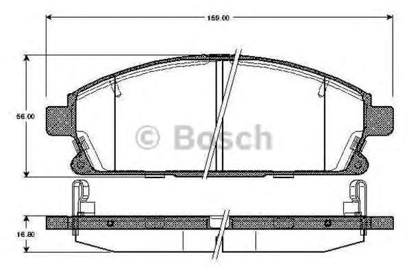 Комплект тормозных колодок, дисковый тормоз