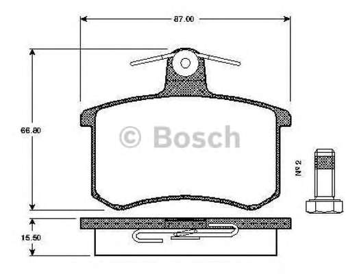 Комплект тормозных колодок, дисковый тормоз