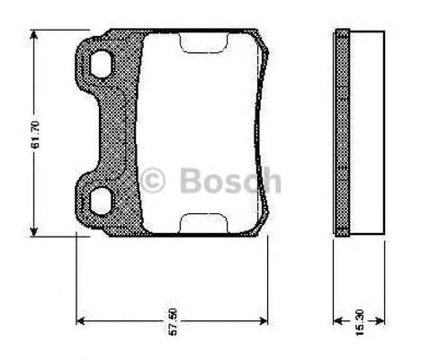 Комплект тормозных колодок, дисковый тормоз