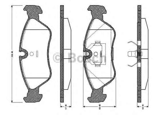 Комплект тормозных колодок, дисковый тормоз