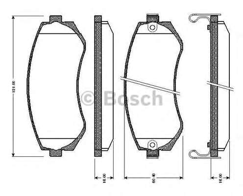 Комплект тормозных колодок, дисковый тормоз
