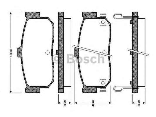 Комплект тормозных колодок, дисковый тормоз