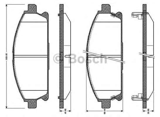 Комплект тормозных колодок, дисковый тормоз
