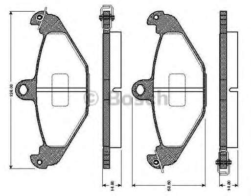 Комплект тормозных колодок, дисковый тормоз