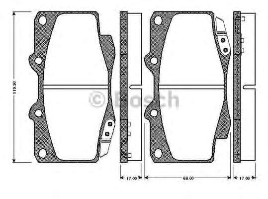 BREMSBELAG/EINBAUSAT