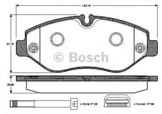 Комплект тормозных колодок, дисковый тормоз