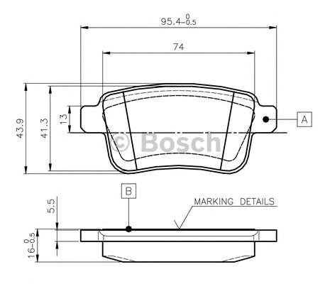 Гальмівні колодки, дискове гальмо (набір)