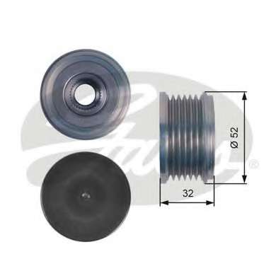 Шків генератора Citroen Berlingo/Jumpy/Peugeot Boxer 1.6/2.0HDI 6PK