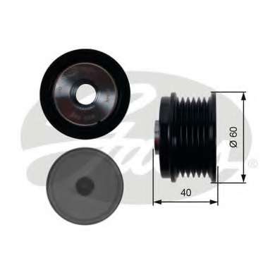 Шків генератора Ford Connect/ Courier 1.5/1.6 TDCI 14-
