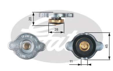 Кришка радіатора Hyundai Elantra/Sonata/Nissan Almera/Primera/Pathfinder 1.0-5.0 78- (1.1bar)