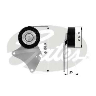 Паразитний / ведучий ролик, поліклиновий ремінь