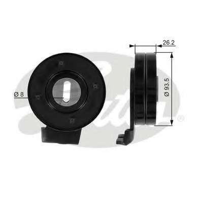 Натяжной ролик, поликлиновой ремень