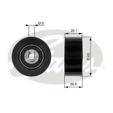 Ролик генератора Fiat 1.1/1.4/1.6/1.9D (натяжний) (60х26.6)