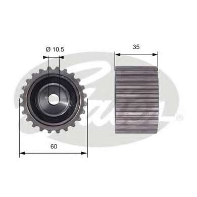 Ролик ГРМ Subaru Forester/Impreza 1.5-2.5 89- (паразитний) (60х35.2)
