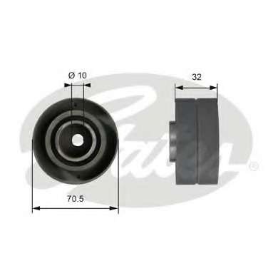 Ролик ГРМ Citroen Jumper 2.5D (паразитний) (70.6х32)