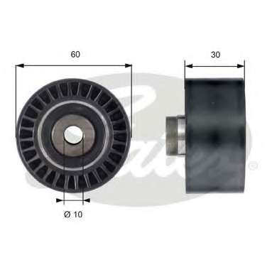 Ролик ГРМ Fiat Scudo 1.9D 2.0HDI (паразитний) (60х30)