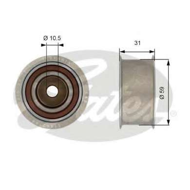 Ролик ГРМ Audi 80/A4/A6/A8 2.4/2.6/2.8 91-01 (паразитний) (59x28)