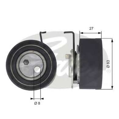 Ролик ГРМ VW LT 2.4D/TD -96 (натяжний) (62.5х27)