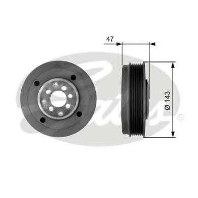 Шків колінвалу VW T5 1.9TDI 03-