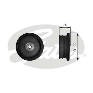 Шків колінвалу BMW 1/3/5/X3 2.0D 02- (4PK+6PK)
