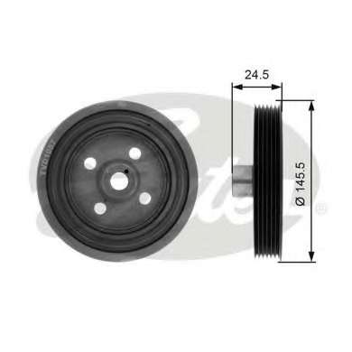 Ременный шкив, коленчатый вал