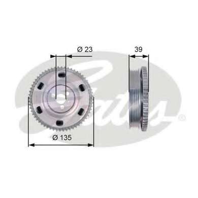 Ременный шкив, коленчатый вал