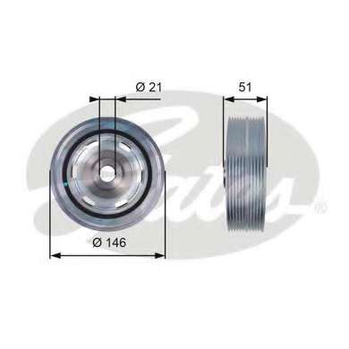 Шків колінвалу Citroen Jumper/Fiat Ducato/Peugeot Boxer 2.8 HDI 94-