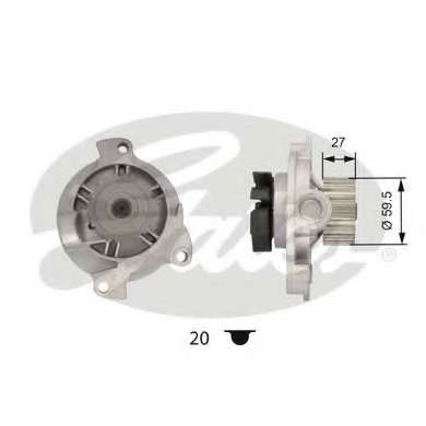Помпа води VW T4/LT/Crafter 2.5TDI (20z)