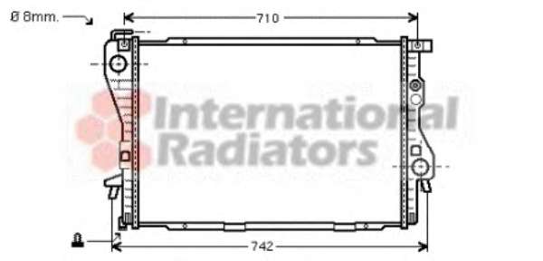 Радіатор охолодження BMW 5 (E39)/7 (E38) 2.0-5.0i 94-04 M51/M62