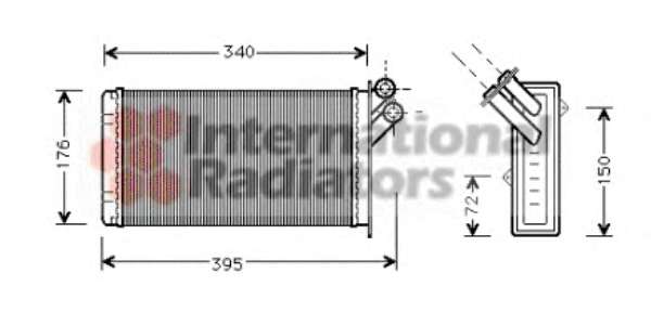 Радіатор пічки Citroen Jumpy 1.9D/TD/2.0HDI 96-