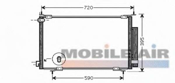 Радіатор кондиціонера Honda CR-V 2.0 01-07