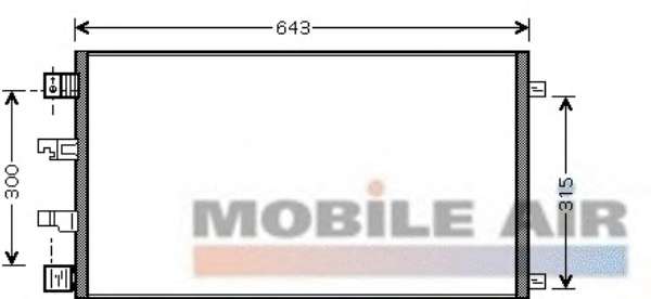 Радіатор кондиціонера Nissan Qashqai 2.0dCi 07-13