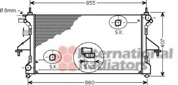 Радіатор охолодження Citroen Jumper/Fiat Ducato/Peugeot Boxer 2.2HDI-3.0HDI 06-