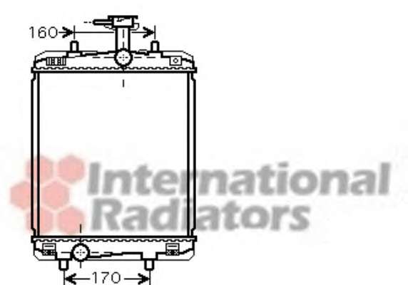 Радіатор охолодження Toyota Aygo/Citroen C1/Peugeot 107/108 1.0 05-