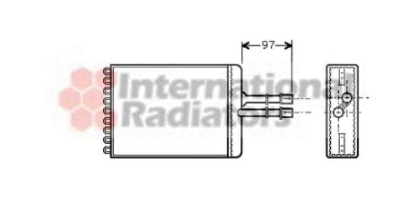 Радіатор пічки Opel Vectra B 1.6-2.5/2.0-2.2DTI 95-03