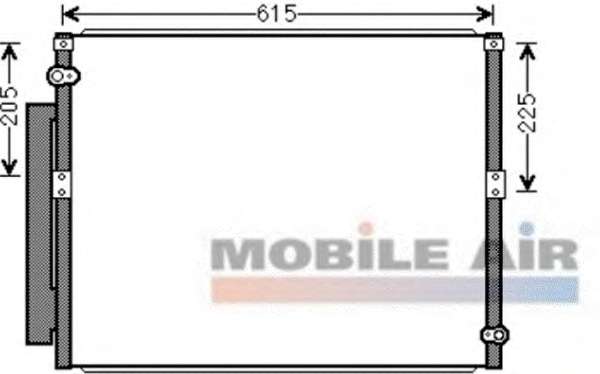 Радіатор кондиціонера (з осушувачем) Toyota Land Cruiser 3.0D 02-09