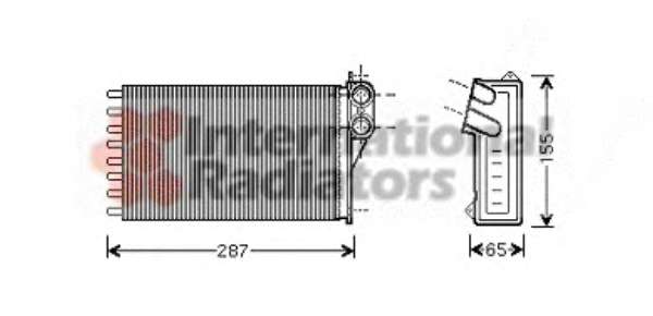 Радіатор кондиціонера Citroen C2/С3 1,1-1,6 02-