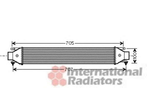 Радіатор інтеркулера Fiat Doblo 1.6/2.0D 10-