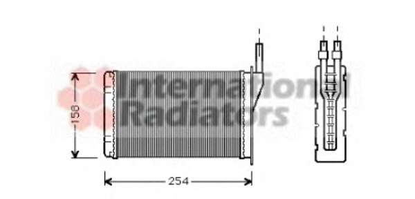 Радіатор пічки Renault Twingo 1.2 93-12/Espace 2.0 i/2.2/2.1 TD 84-90