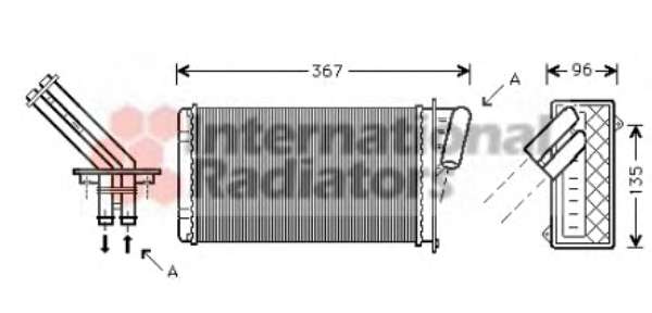 Радіатор пічки Renault Laguna 1.6-3.0 93-