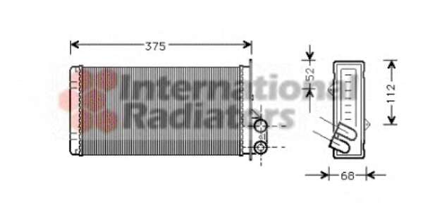 Радіатор пічки Renault Master II 1.9-3.0dCi 98-